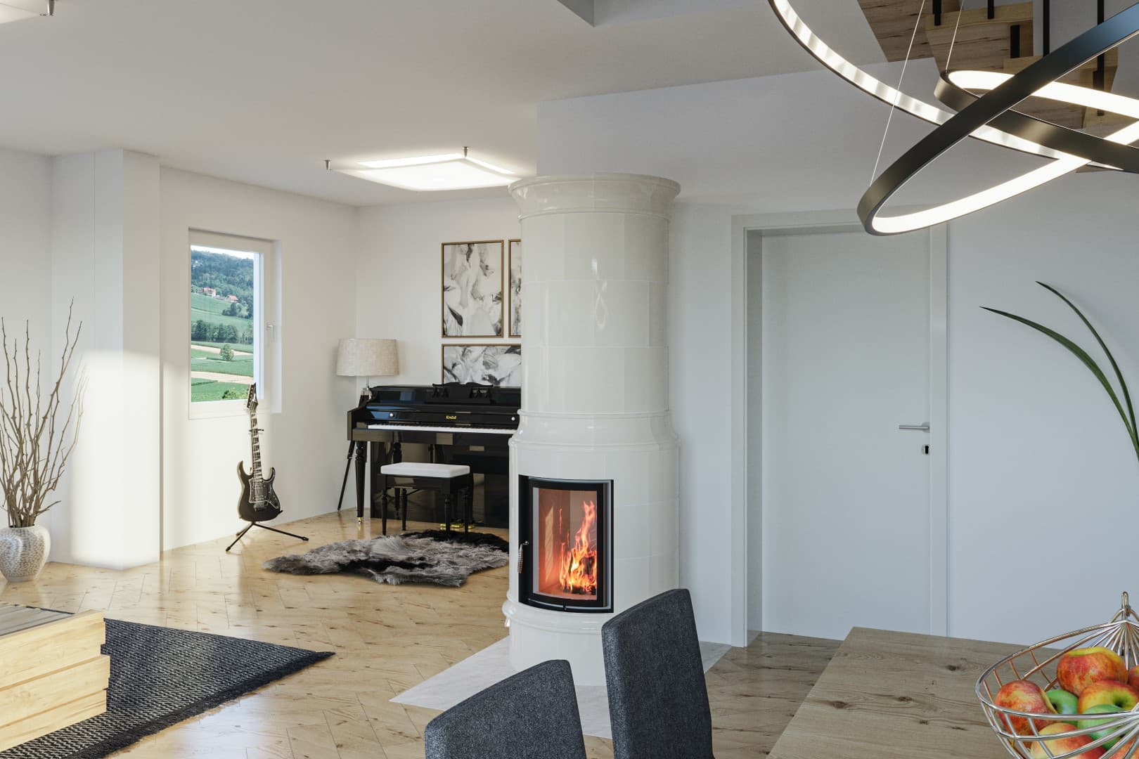 Freistehender Kachelofen für Ihr Zuhause