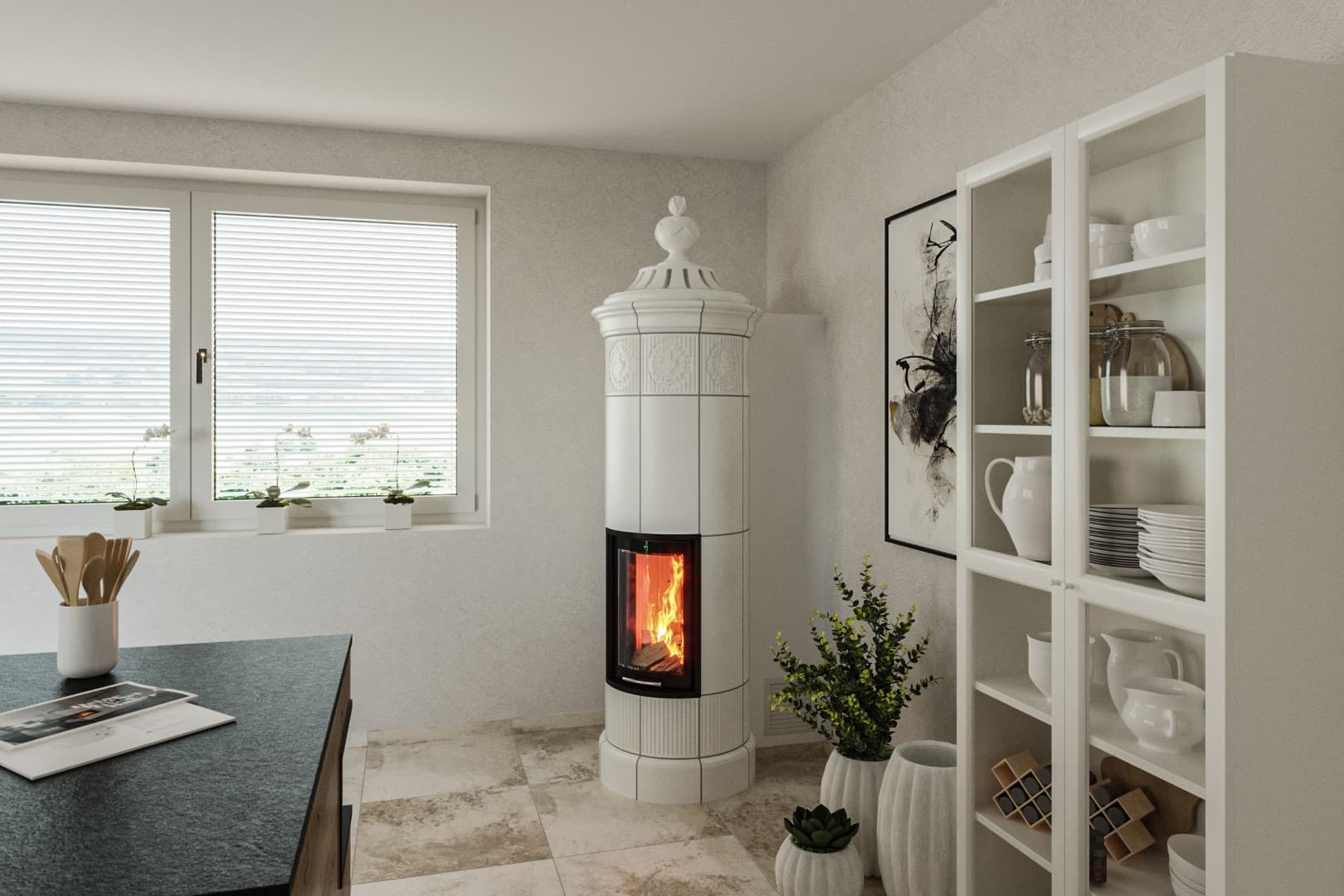 Vintage Kachelofen für Ihr Zuhause