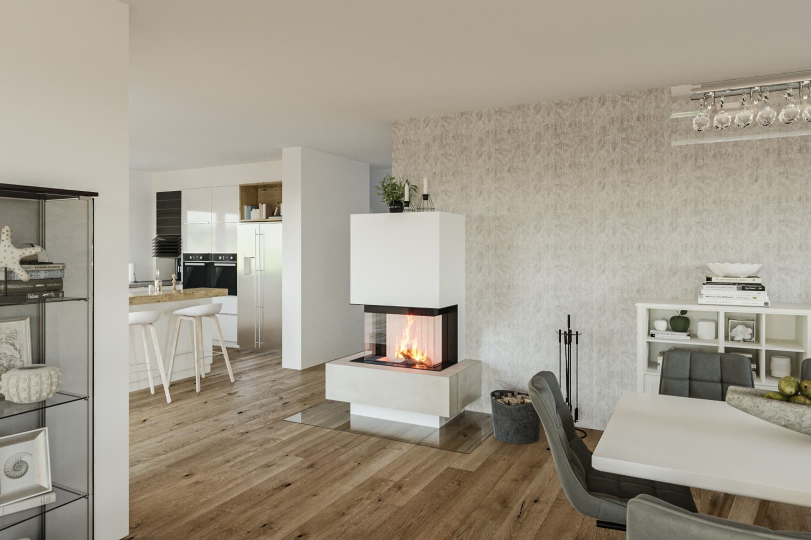 Moderner Kachelofen für Ihr Zuhause