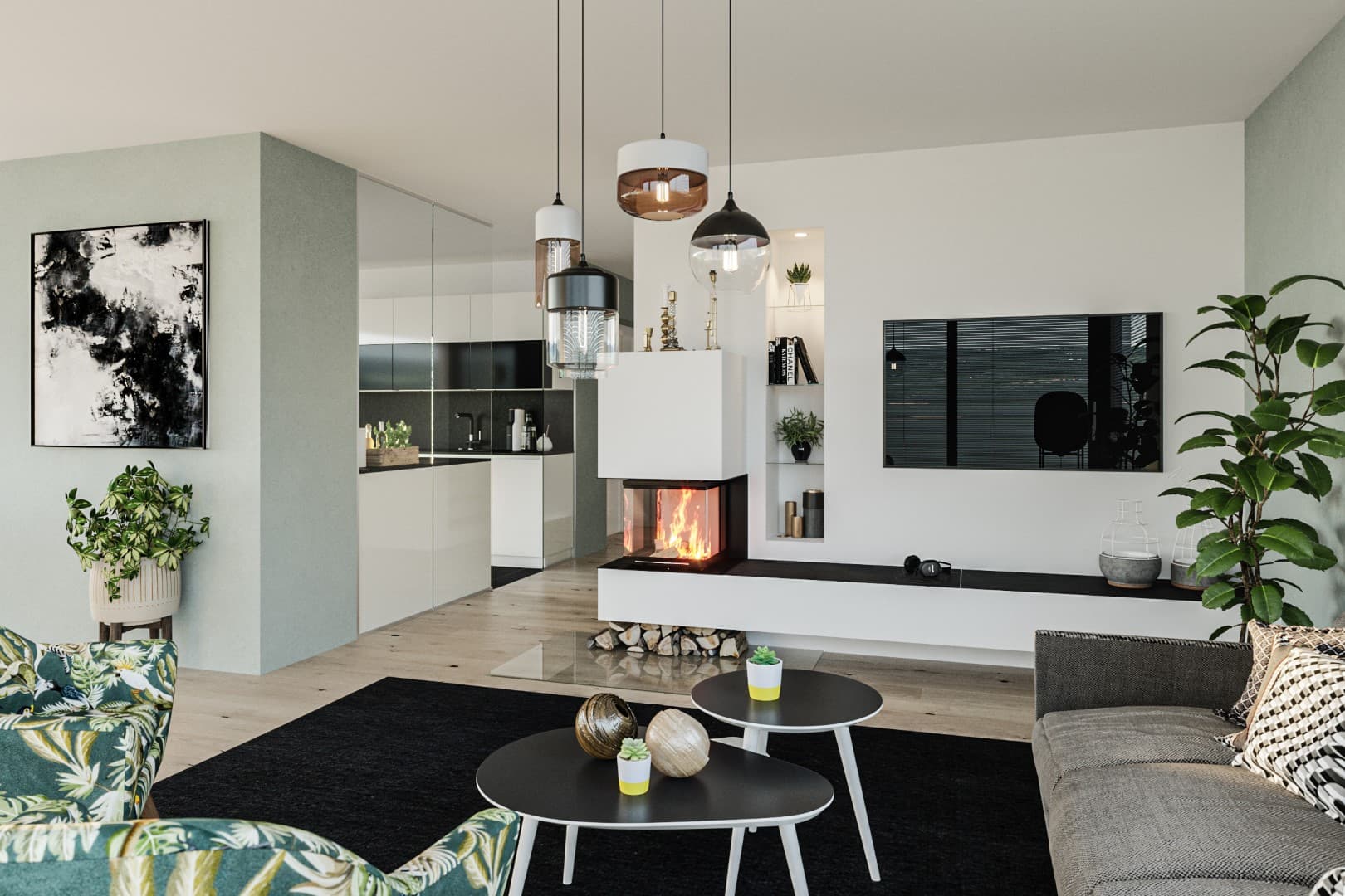 Stilvoller Kachelofen für moderne Räume