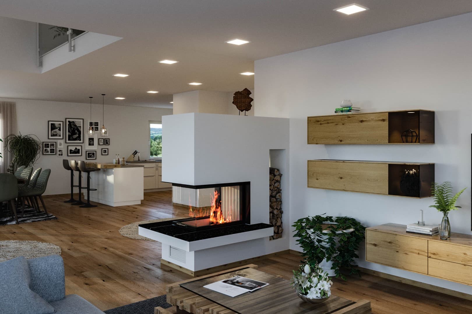 Stilvoller Kachelofen für moderne Wohnräume