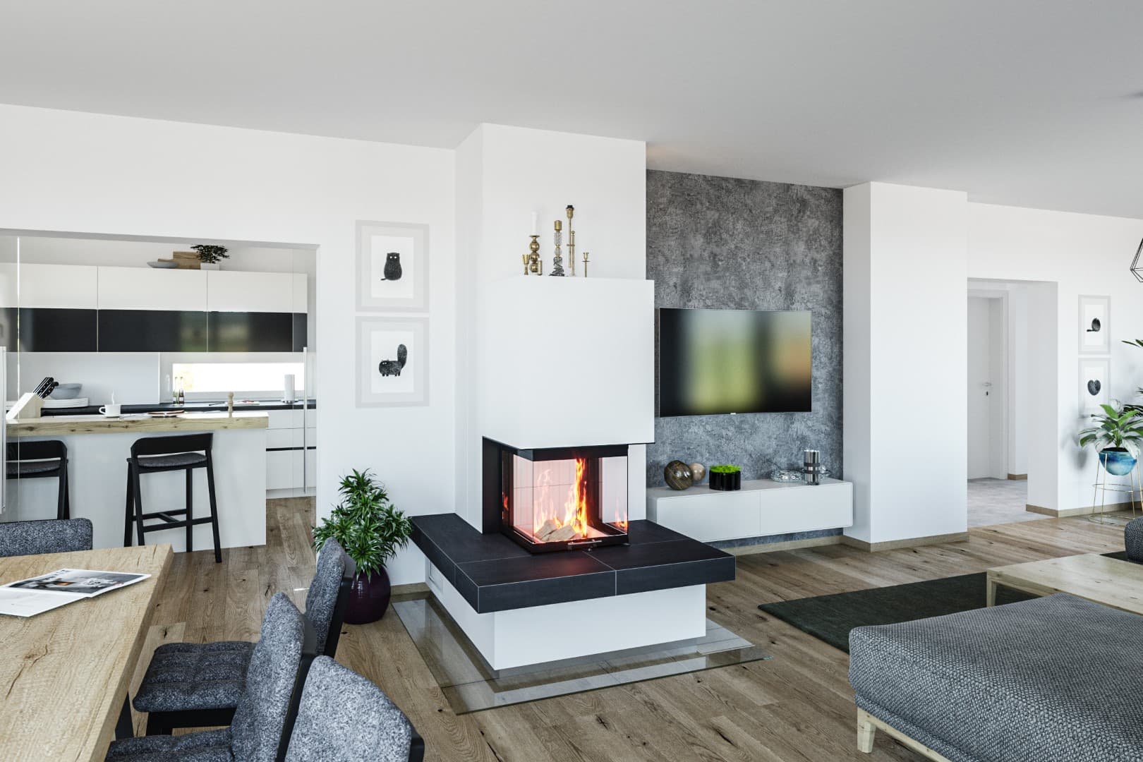 Modernes Design für Kachelöfen in Graz
