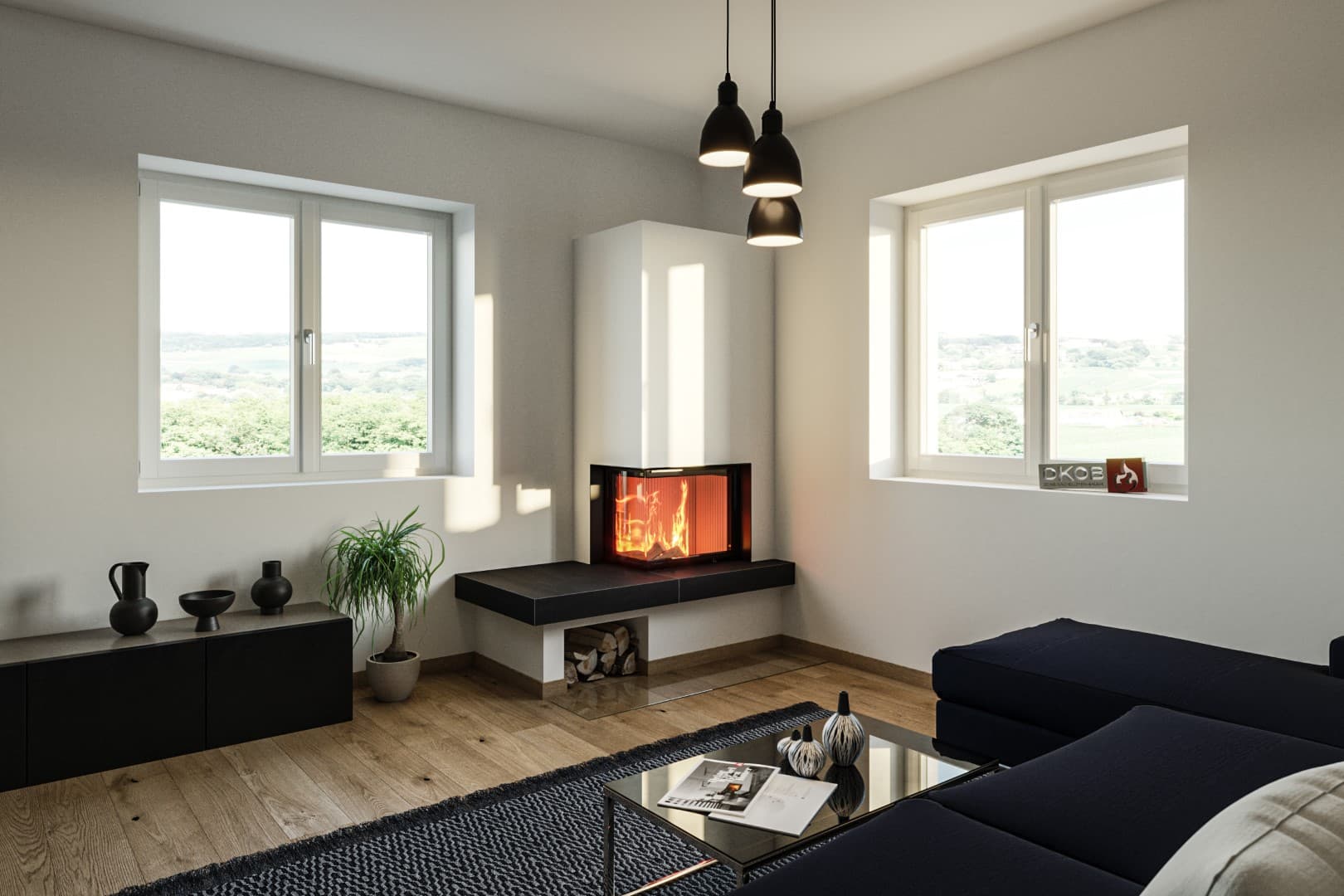 Modernes Design für Kachelöfen in Graz