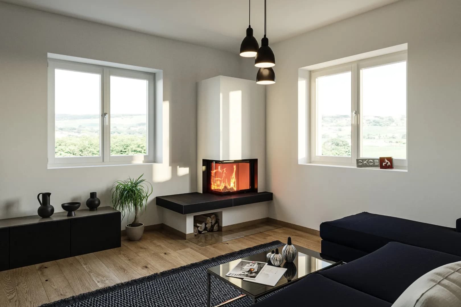 Modernes Design für Kachelöfen in Graz