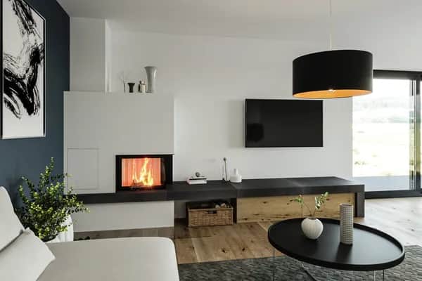 Moderner Kachelofen für stilvolle Wohnräume