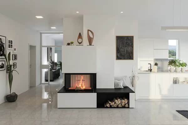 Modernes Kamin-Design: Eleganter Wohnraum mit innovativem Heizkonzept
